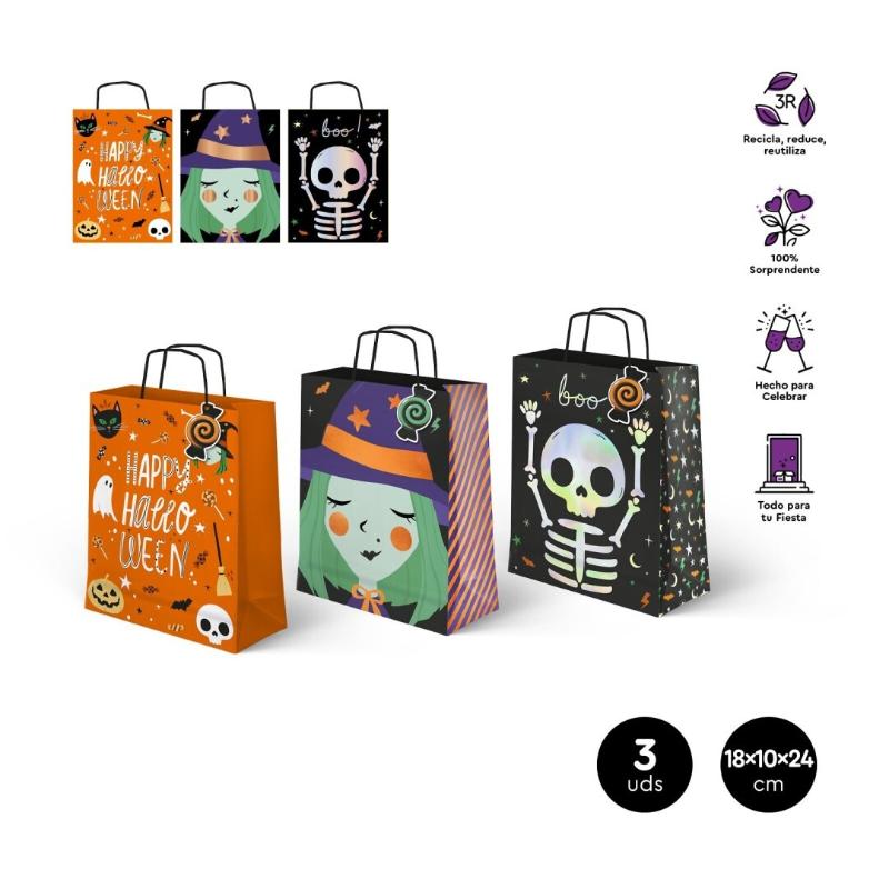 HALLOWEEN BOLSA TRUCO TRATO 18X10X24 R/1281005 1UD