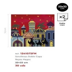 SERVILLETA 33X33 2CAPAS PUEBLO REYES MAGOS 30UD
