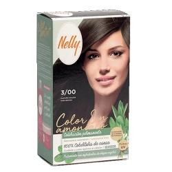 TINTE PELO NELLY VEGANO 3/00 CASTAÑO OSCURO UD