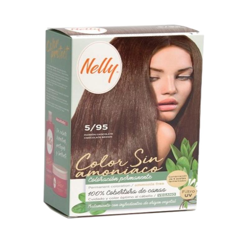 TINTE PELO NELLY VEGANO 5/95 MARRON CHOCO UD