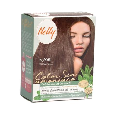 TINTE PELO NELLY VEGANO 5/95 MARRON CHOCO UD