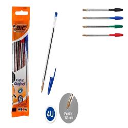 PP BOLIGRAFO BIC CRISTAL COLORES 1 MM PACK-5 UD