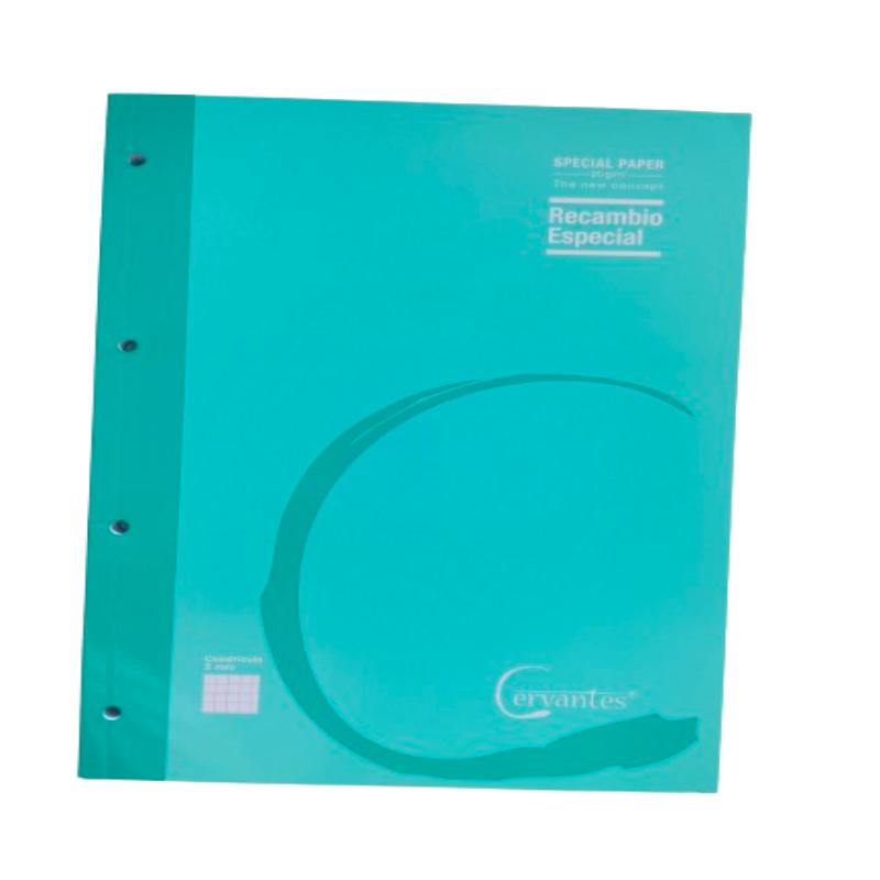 PP PAPEL RECAMBIO A/4 90GR CUADRICULA 5MM P/80 UD