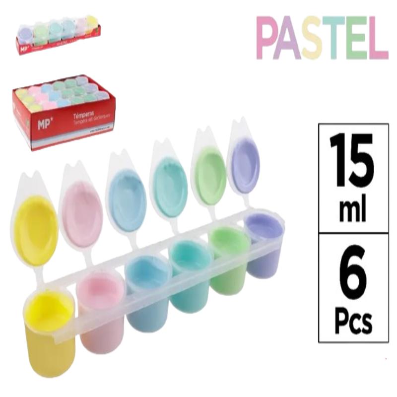 PP TEMPERA ESCOLAR MP COLOR CLAS-PASTEL PACK-6 UD