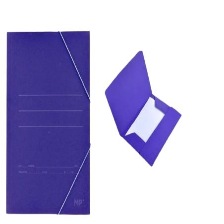 PP CARPETA CARTON MP AZUL C/GOMA+SOLAPA UD