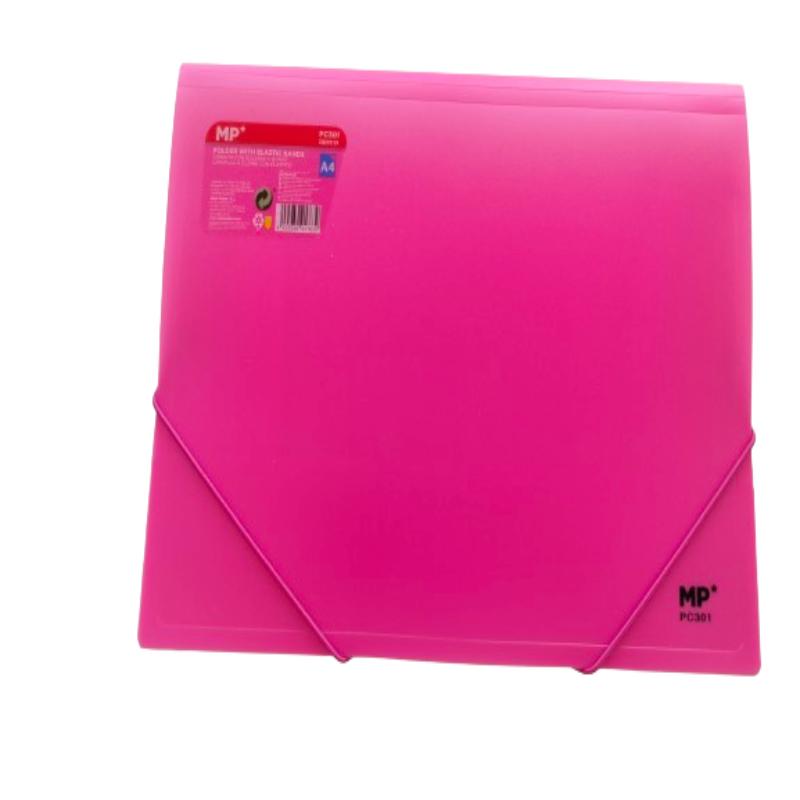 PP CARPETA MP A4 C/SOLAPA Y GOMA COLORES FLUOR UD