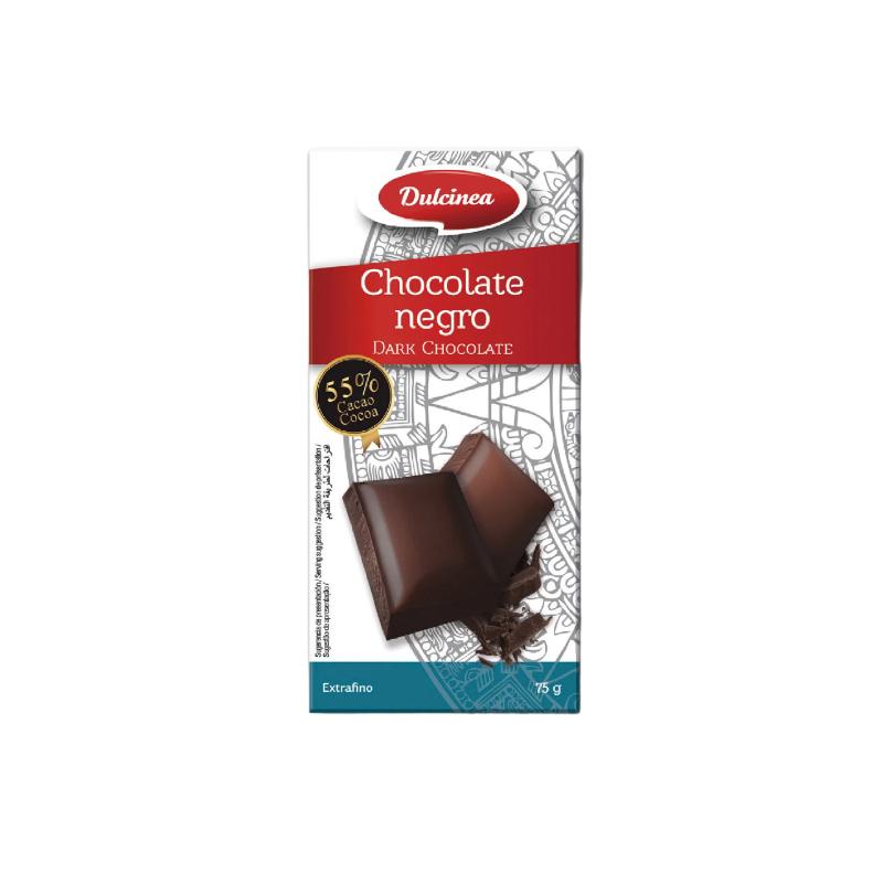 CHOCOLATE DULCINEA NEGRO EXTRAFINO T/75 GR