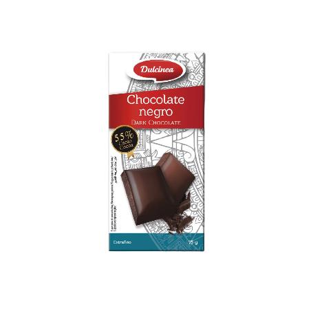 CHOCOLATE DULCINEA NEGRO EXTRAFINO T/75 GR