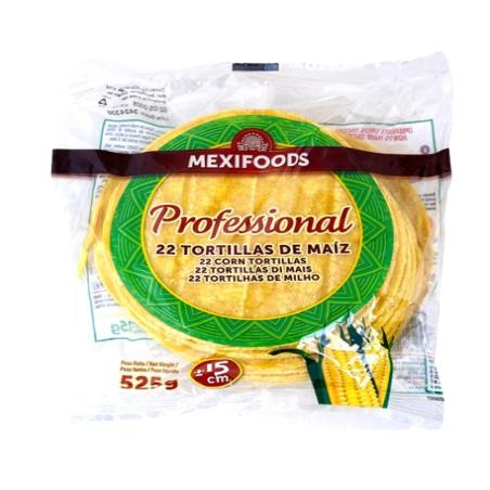 TORTILLA MAIZ MEXIFOODS 22UX15CM P/525 GR