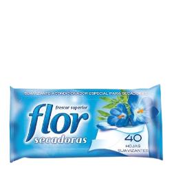 TOALLITAS SECADORA FLOR C/SUAVIZANTE  P/40 UD