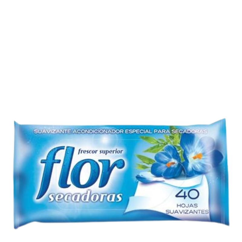 TOALLITAS SECADORA FLOR C/SUAVIZANTE  P/40 UD
