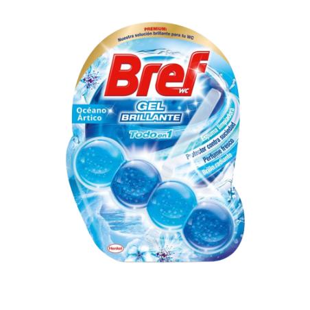 LIMPIADOR WC BREF PODER ACTIVO GEL OCEANO PACK-2 U