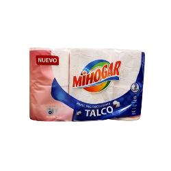 PAPEL HIGIENICO MIHOGAR 3C AROMA TALCO PACK-6 UD