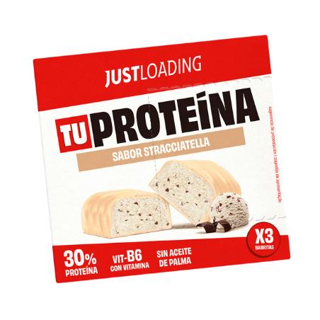 JUST LOAD BARRITA PROTEINAS STRACCIATELLA P/3X30GR