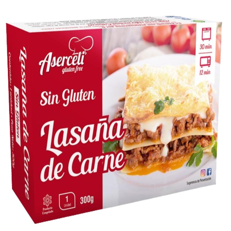 LASAÑA CONG. ASERCELI  CARNE  SIN GLUTEN  EST/300G