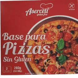 MASA PIZZA CONG. S/GLUTEN ASERCELI  B/2 UD 280GR