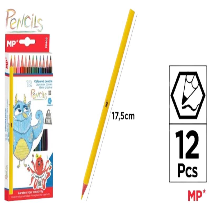 PP LAPIZ MP COLORES PAQUETE 12 UD