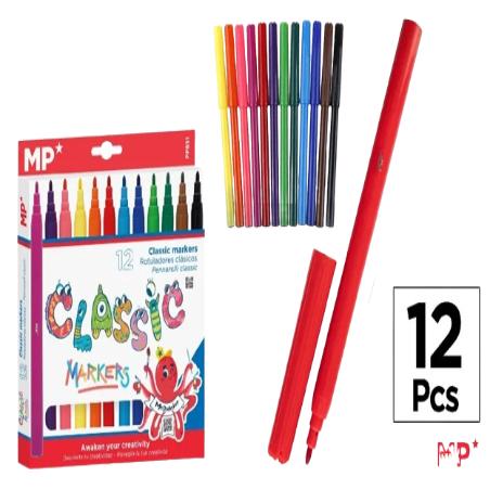 PP ROTULADOR MP COLORES CLASSIC PAQUETE 12 UD