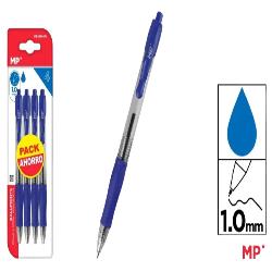 PP BOLIGRAFO MP 1 MM AZUL PACK-4 UD