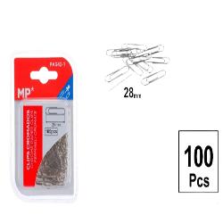 PP CLIPS MP CROMADOS 28 MM P/100 UD