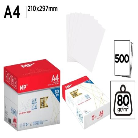 PP PAPEL FOLIOS MP A/4 80 GR PAQUETE 500 UD
