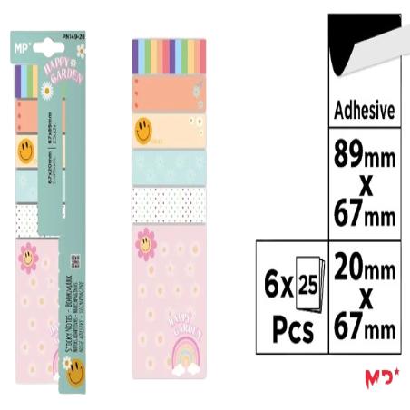 PP NOTAS MP DECORADAS SURTIDAS 2 TAMAÑOS P/50 UD