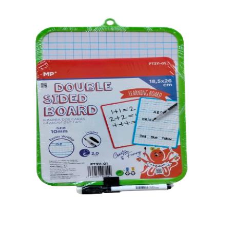 PP PIZARRA MP DOBLE CARA 18,5 X 26 CM+ROTULADOR UD