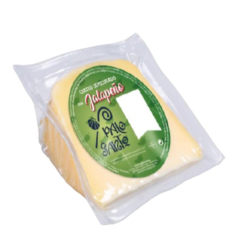 QUESO SEMI PALO SANTO JALAPEÑO CUÑA 270GR APROX.