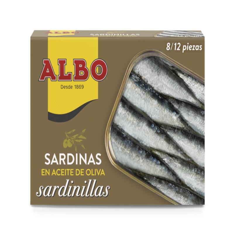SARDINILLAS ALBO A/OLIVA  8/12UD L/82 GR