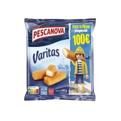 MERLUZA PESCANOVA VARITA EMPANADA UD P/450 GR