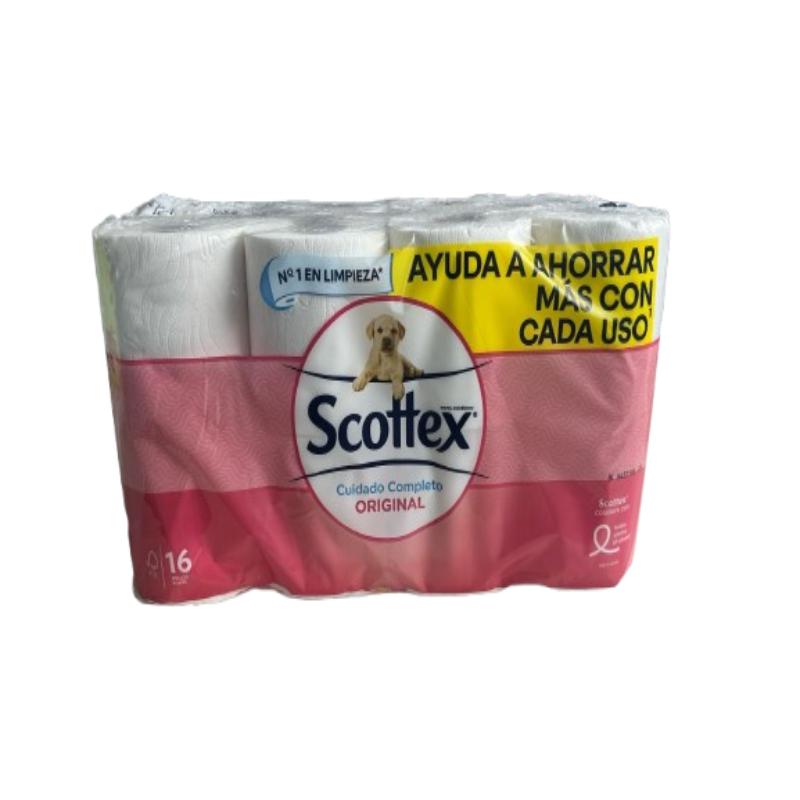 PAPEL HIGIENICO SCOTTEX 2 C 17,7M. B/16 ROLLOS