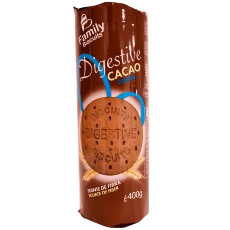 GALLETA FAMILY BISCUITS DIGESTIVE CACAO P/400 GR