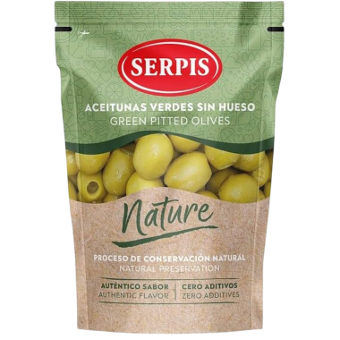 ACEITUNA SERPIS VERDE DESHUESADA NATURE B/75 GR