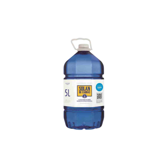 AGUA MINERAL SOLAN CABRAS GARRAFA AZUL/5.L.