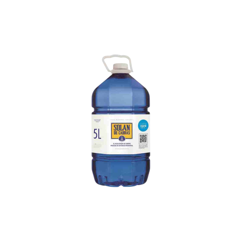 AGUA MINERAL SOLAN CABRAS GARRAFA AZUL/5.L.
