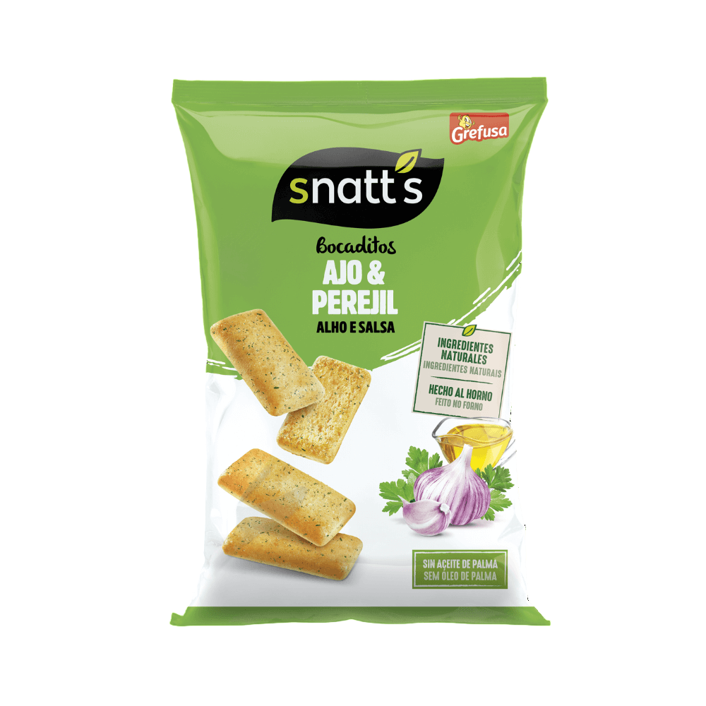 APERITIVOS SNATT´S AJO & PEREJIL B/80 GR