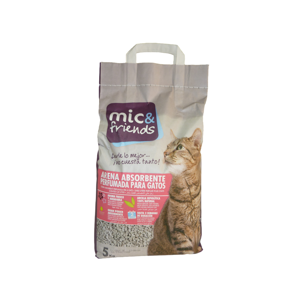 ARENA GATOS MIC&FRIENDS PERFUMADA B/5 KG