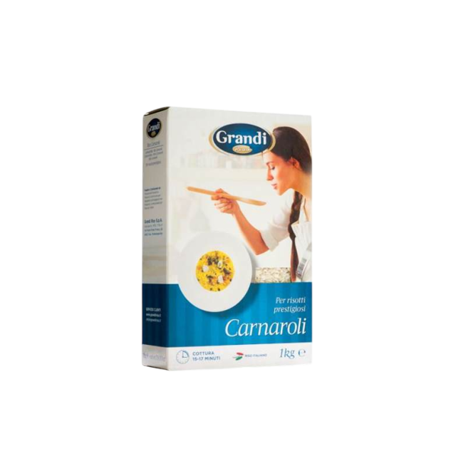 ARROZ CARNAROLI EXTRA GRANDI RISO NEGRINI P/ 1 KG.