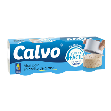 ATUN CALVO CLARO A/GIRASOL 65 GR PACK-3UD