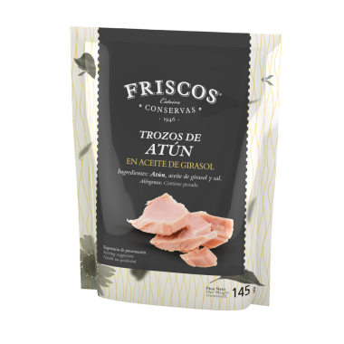 ATUN FRISCOS TROZOS A/GIRASOL BOLSA 145 GR