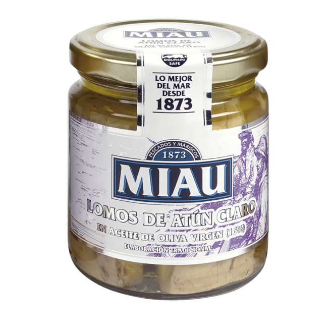 ATUN MIAU CLARO (LOMOS) A/OLIVA T/C 250 ML