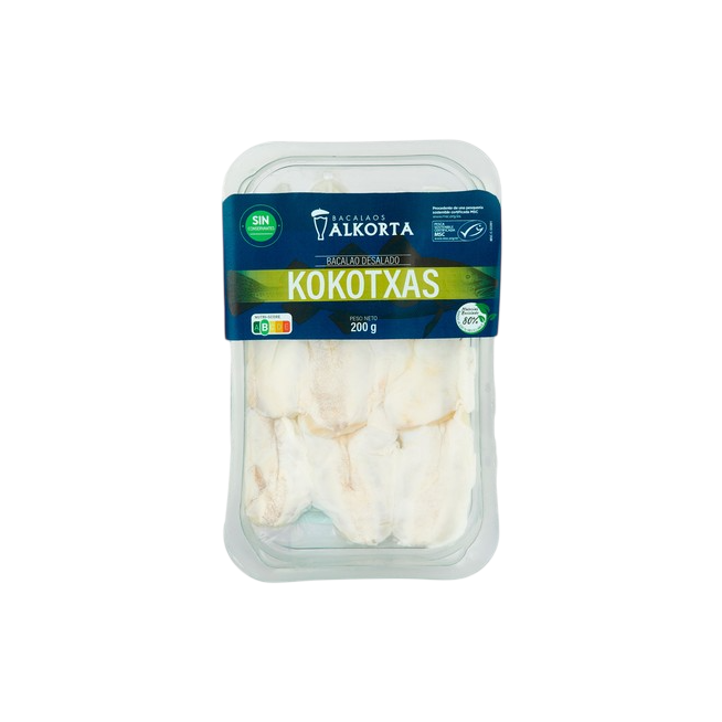 BACALAO ALKORTA KOKOTXAS FRESCAS.NAT.B/200.GR.