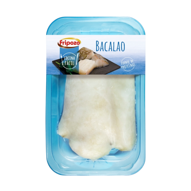 BACALAO FRIPOZO CENTRO SKIN BANDEJA 230 GR.