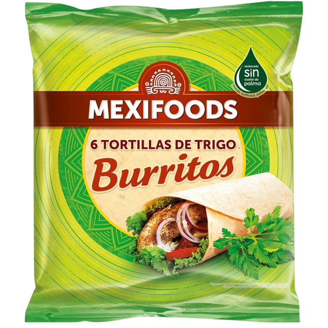 BURRITO MEXIFOODS 6U P/370 GR
