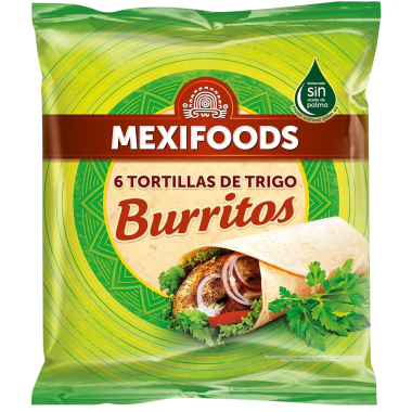 BURRITO MEXIFOODS 6U P/370 GR