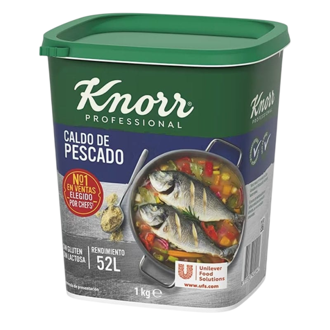 CALDO PESCADO KNORR BOTE 52 LITROS   1 KILO