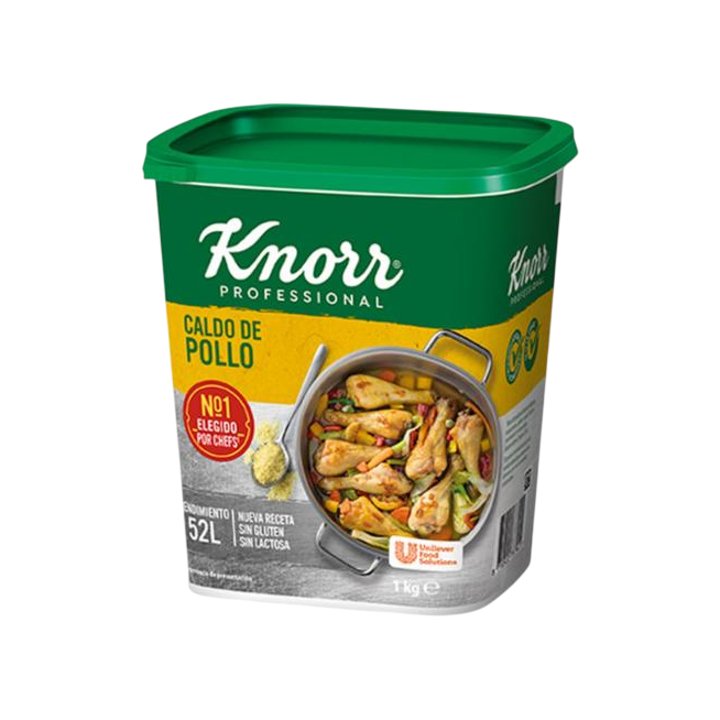 CALDO POLLO KNORR BOTE 52 LITROS   1 KILO
