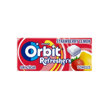 CHICLE ORBIT REFRESH FRESA/LIMONP/15.6GR