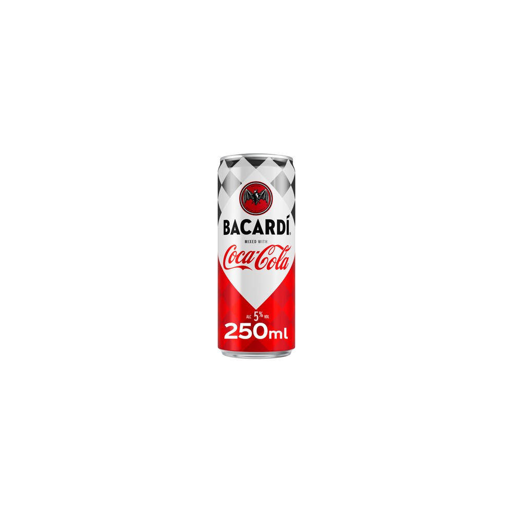 COCA-COCA+BACARDI 5% LATA 250.ML.