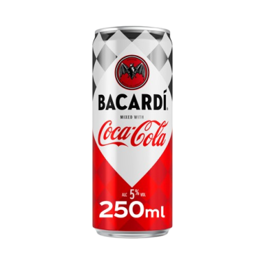 COCA-COCA+BACARDI 5% LATA 250.ML.